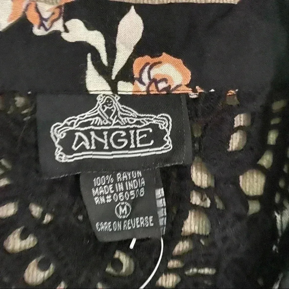 Angie Floral Print Button Down Mini Dress Size Medium NWT - Picture 4 of 10